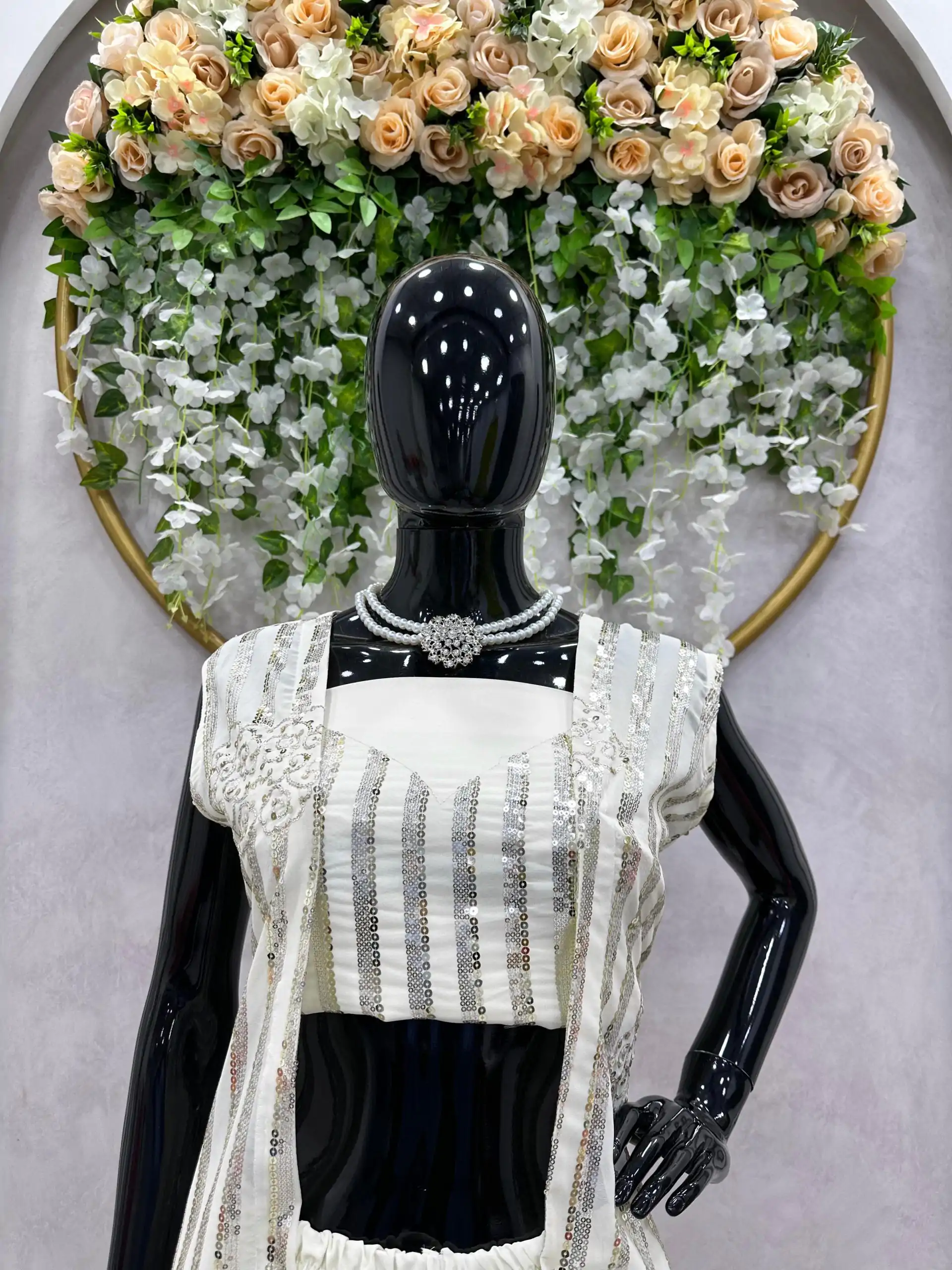 RTC 5717 White Color Foix Georgette Thread Sequence Work Salwar Suit Wedding, Party, Festive, Events Etc. Expected Delivery 4-6 Working Days @2199/- | Jump Suits, Casual Suits, Creative suits, Designer Suits, Palazzo Suits, Party Wear Suits, Patiala Suits, Salwar suit, Straight Suits