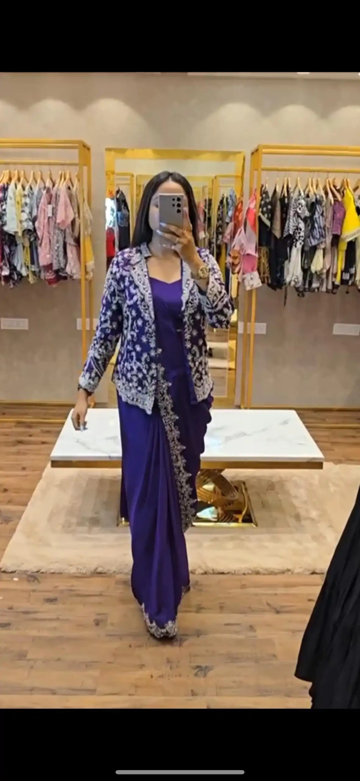 ST 1054 Royal Blue Color Chinon Embroidery Work Koti And Saree Casual, Wedding, Party, Festive, Events Etc. Expected Delivery 4-6 Working Days @2399/- | Bollywood Sarees, Creative Sarees, Designer Sarees, Embroidered Sarees, Ethnic Saree, Modern Digital sarees, Party Wear Sarees, Sarees