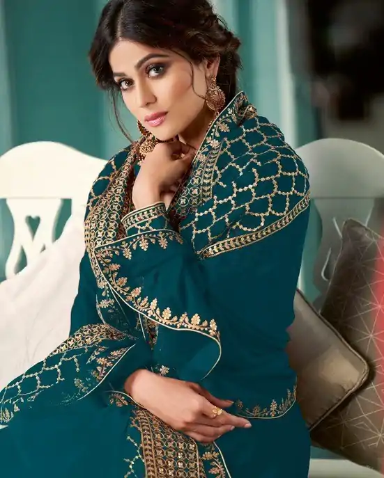 FC ASHIRWAD 8338 Blue Color Georgette Embroidery Sequence Sharara Suit Wedding, Party, Festive Expected Delivery 4-6 Working Days  @2549/- | Jump Suits, Casual Suits, Creative suits, Designer Suits, Palazzo Suits, Party Wear Suits, Patiala Suits, Salwar suit, Straight Suits