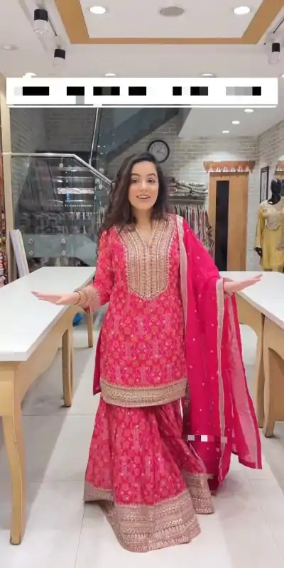 SSR 478 Pink Color Georgette Embroidery Sequence Salwar Suit Wedding, Party, Festive, Events Expected Delivery 4-6 Working Days @ 2199/- | Jump Suits, Casual Suits, Creative suits, Designer Suits, Palazzo Suits, Party Wear Suits, Patiala Suits, Salwar suit, Straight Suits