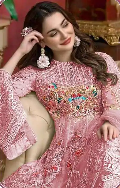 FC 241 Pink Color Heavy Net Sequence Embroidery Sharara Suit Wedding, Party, Festive Expected Delivery 4-6 Working Days  @2399/- | Jump Suits, Casual Suits, Creative suits, Designer Suits, Palazzo Suits, Party Wear Suits, Patiala Suits, Salwar suit, Straight Suits