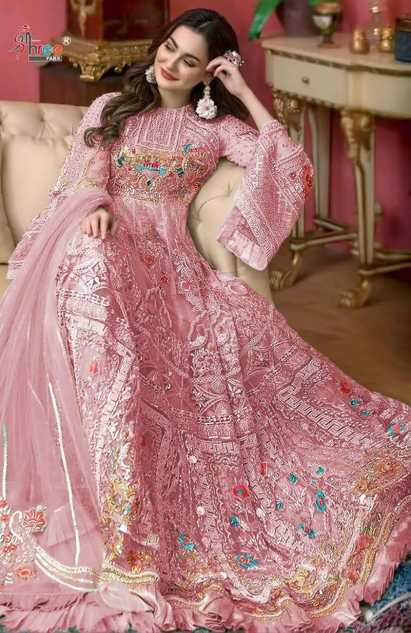 FC 241 Pink Color Heavy Net Sequence Embroidery Sharara Suit Wedding, Party, Festive Expected Delivery 4-6 Working Days  @2399/- | Jump Suits, Casual Suits, Creative suits, Designer Suits, Palazzo Suits, Party Wear Suits, Patiala Suits, Salwar suit, Straight Suits