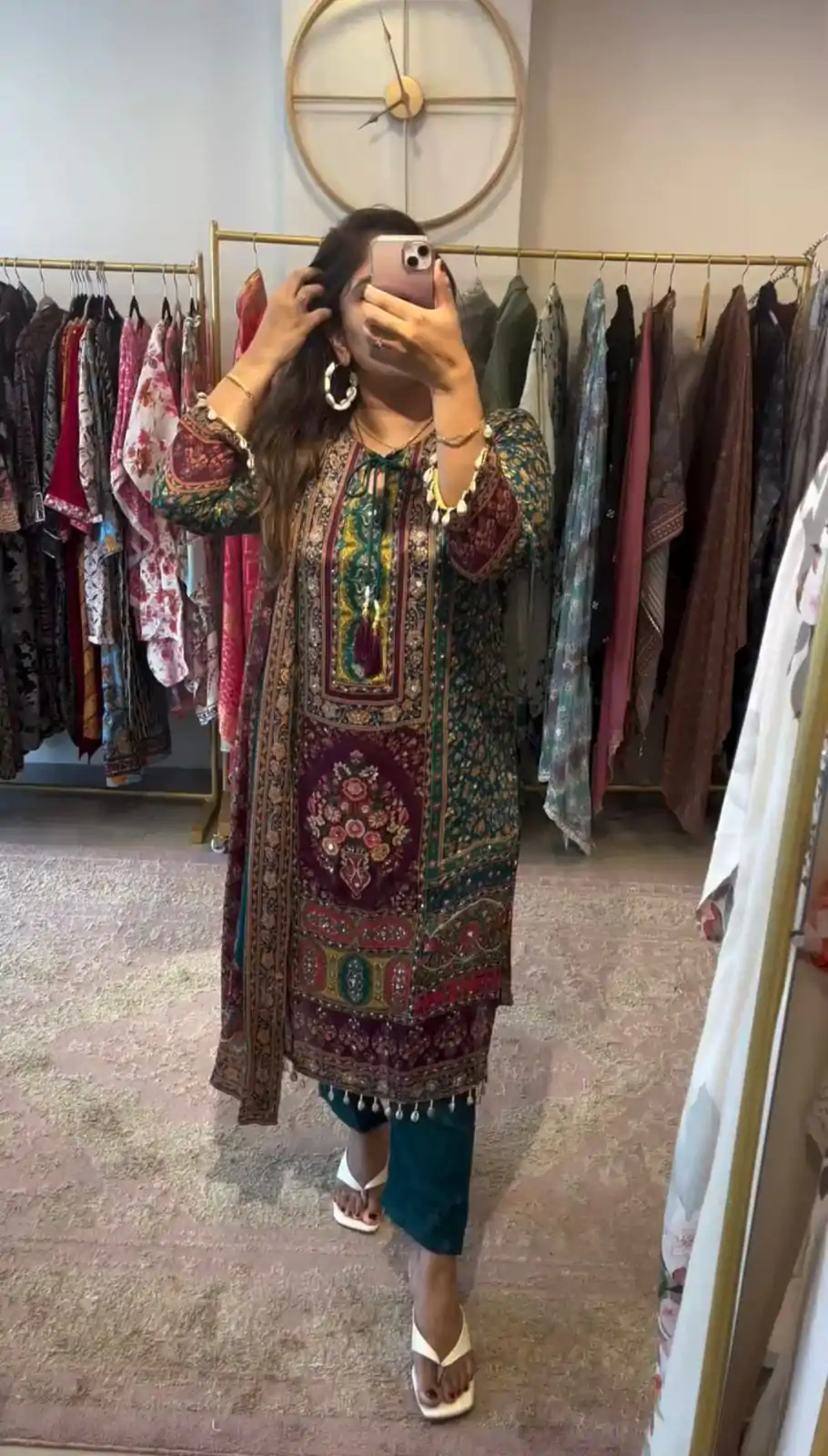 SSR 475 Blue Color Georgette Digital Printed Mirror Handwork Salwar Suit Wedding, Party, Festive, Events Expected Delivery 4-6 Working Days @ 1849/- | Jump Suits, Casual Suits, Creative suits, Designer Suits, Palazzo Suits, Party Wear Suits, Patiala Suits, Salwar suit, Straight Suits