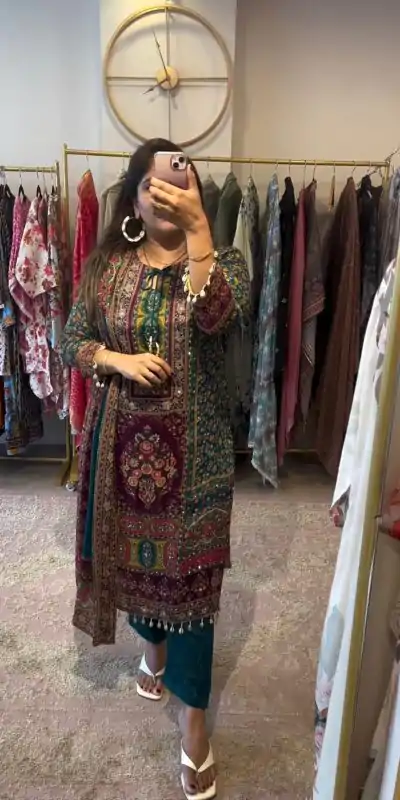 SSR 475 Blue Color Georgette Digital Printed Mirror Handwork Salwar Suit Wedding, Party, Festive, Events Expected Delivery 4-6 Working Days @ 1849/- | Jump Suits, Casual Suits, Creative suits, Designer Suits, Palazzo Suits, Party Wear Suits, Patiala Suits, Salwar suit, Straight Suits