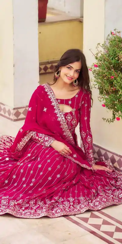 Ram 021 Rani Color Georgette Sequence Embroidery Lehenga Choli Casual, Wedding, Festive, Events Expected Delivery 4-6 Working Days @3049/- | Bollywood Lehenga, Creative Lehenga, Designer Lehenga, Embroidered Lehenga, Lehenga, Party Wear Lehenga