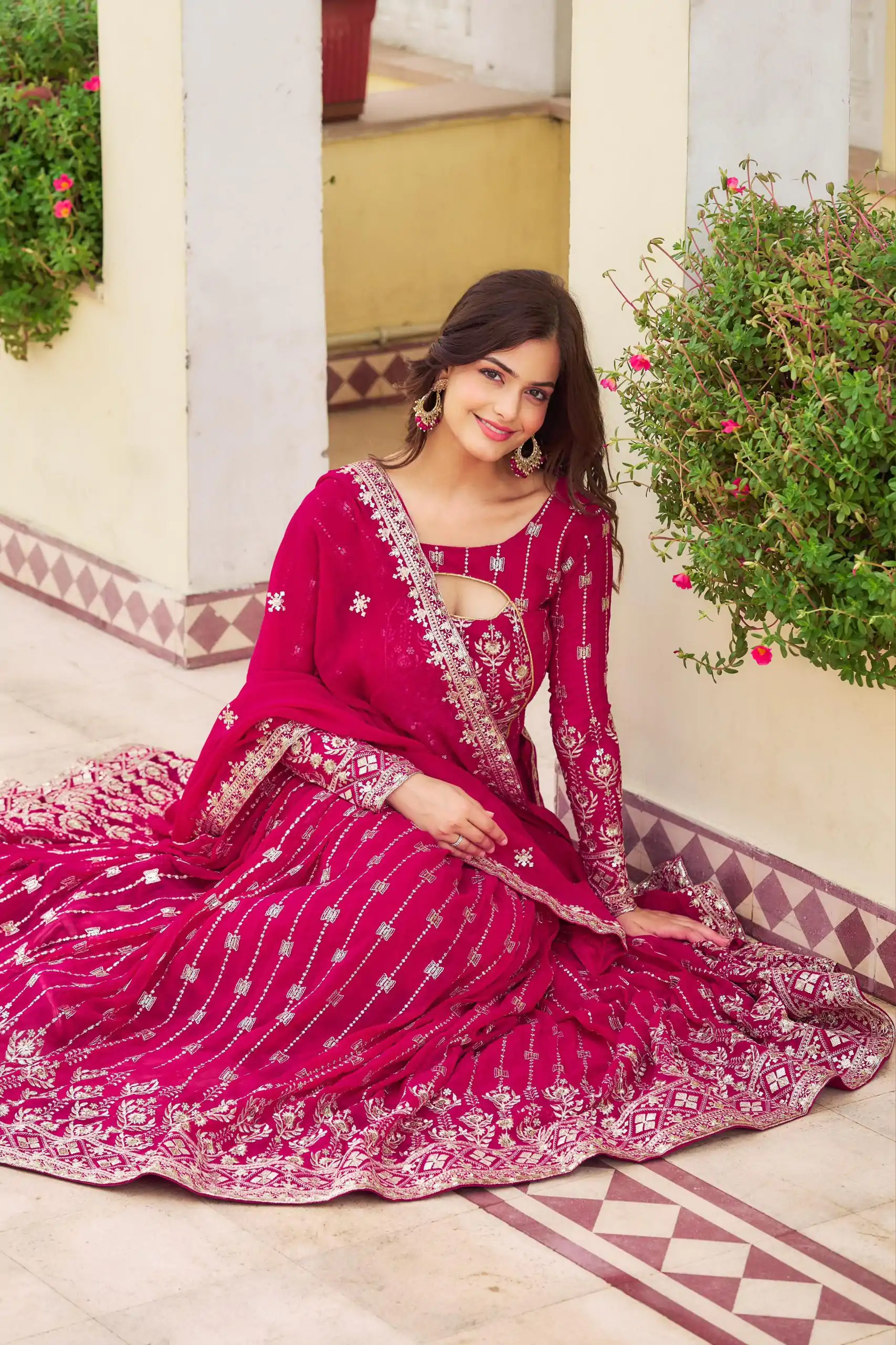 Ram 021 Rani Color Georgette Sequence Embroidery Lehenga Choli Casual, Wedding, Festive, Events Expected Delivery 4-6 Working Days @3049/- | Bollywood Lehenga, Creative Lehenga, Designer Lehenga, Embroidered Lehenga, Lehenga, Party Wear Lehenga