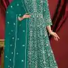 FC DANI 2911 Peacock Green ColorGeorgette Embroidery Salwar Suit Wedding, Party, Festive events, Expected Delivery  4-6 Working Days @3399 | Casual Suits, Creative suits, Designer Suits, Palazzo Suits, Party Wear Suits, Patiala Suits, Salwar suit, Straight Suits