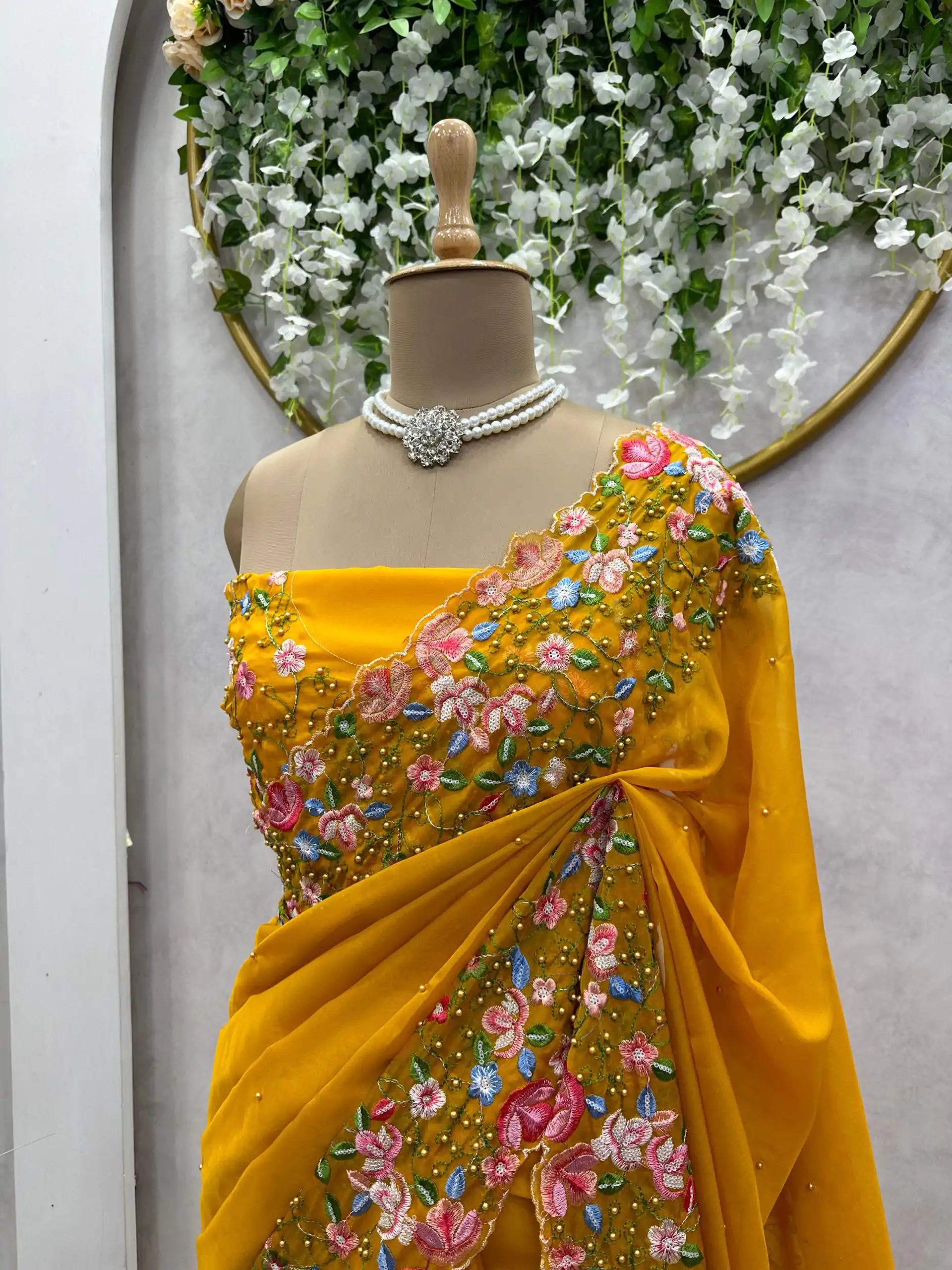 KD 479 Yellow Color Tabby Silk Thread Sequence Work Saree Casual, Party Wear, Wedding, Events Etc. Expected Delivery 4-6 Working Days @2399/- | Bollywood Sarees, Creative Sarees, Designer Sarees, Embroidered Sarees, Ethnic Saree, Modern Digital sarees, Party Wear Sarees, Sarees