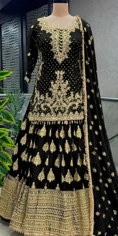 NSR 806 C Green Color Pure Chinnon Silk Embroidery Lehenga Choli Casual, Party Festive, Events Etc. Expected Delivery 4-6 Working Days @2199/- | Bollywood Lehenga, Creative Lehenga, Designer Lehenga, Embroidered Lehenga, Lehenga, Party Wear Lehenga, Straight Suits