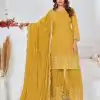 FC 5609 Yellow Color Cute Light Green Color Georgette Embroidery Stone Sharara Suit Wedding, Party, Festive Expected Delivery 4-6 Working Days  @2199/- | Jump Suits, Casual Suits, Creative suits, Designer Suits, Palazzo Suits, Party Wear Suits, Patiala Suits, Salwar suit, Straight Suits