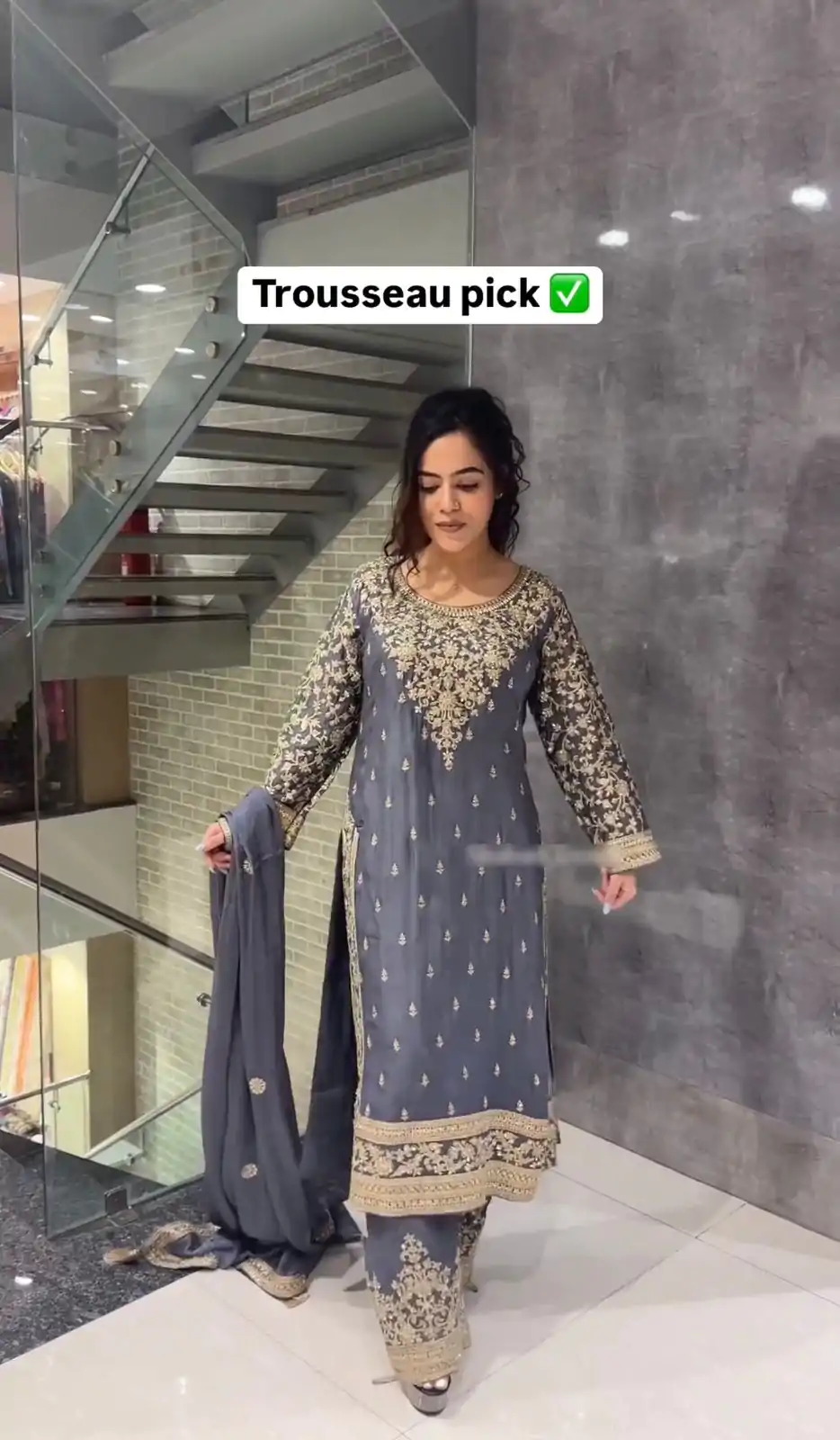 SSR 477 Cement Color Chinnon Silk Embroidery Sequence Salwar Suit Wedding, Party, Festive, Events Expected Delivery 4-6 Working Days @ 2099/- | Jump Suits, Casual Suits, Creative suits, Designer Suits, Palazzo Suits, Party Wear Suits, Patiala Suits, Salwar suit, Straight Suits