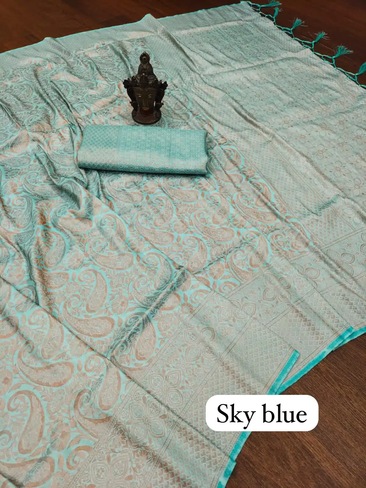 GK Kubera Sky Blue Color Soft Silk Beautiful Rich Pallu All Over Saree Events Casual Wedding Festive . Expected Delivery  4-6 Working Days @1699/- | Bollywood Sarees, Creative Sarees, Designer Sarees, Embroidered Sarees, Ethnic Saree, Modern Digital sarees, Party Wear Sarees, Sarees