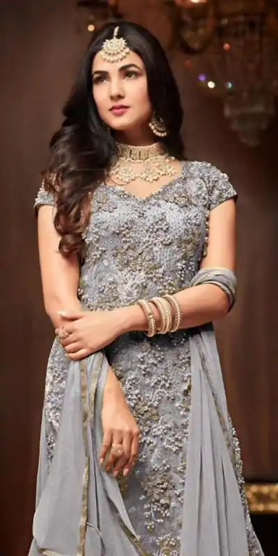FC Maisha 1103 Cement Color Football Net Embroidery Sharara Suit Wedding, Party, Festive Expected Delivery 4-6 Working Days @2099/- | Jump Suits, Casual Suits, Creative suits, Designer Suits, Palazzo Suits, Party Wear Suits, Patiala Suits, Salwar suit, Straight Suits
