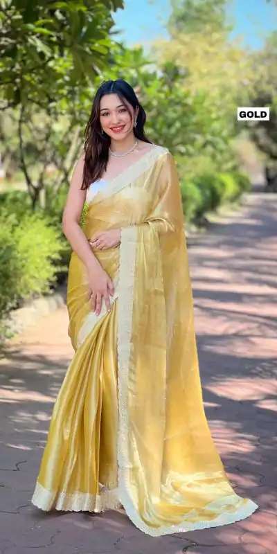 DF Burberry Golden Color Burberry Silk Diamond Sequins Saree Casual, Party Wear, Wedding, Events Etc Delivery Expected.4-6 Working Days 1899/- | Bollywood Sarees, Creative Sarees, Designer Sarees, Embroidered Sarees, Ethnic Saree, Party Wear Sarees, Sarees