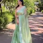 DF Burberry Pista Green Color Burberry Silk Diamond Sequins Saree Casual, Party Wear, Wedding, Events Etc Delivery Expected.4-6 Working Days 1899/- | Bollywood Sarees, Creative Sarees, Designer Sarees, Embroidered Sarees, Ethnic Saree, Party Wear Sarees, Sarees