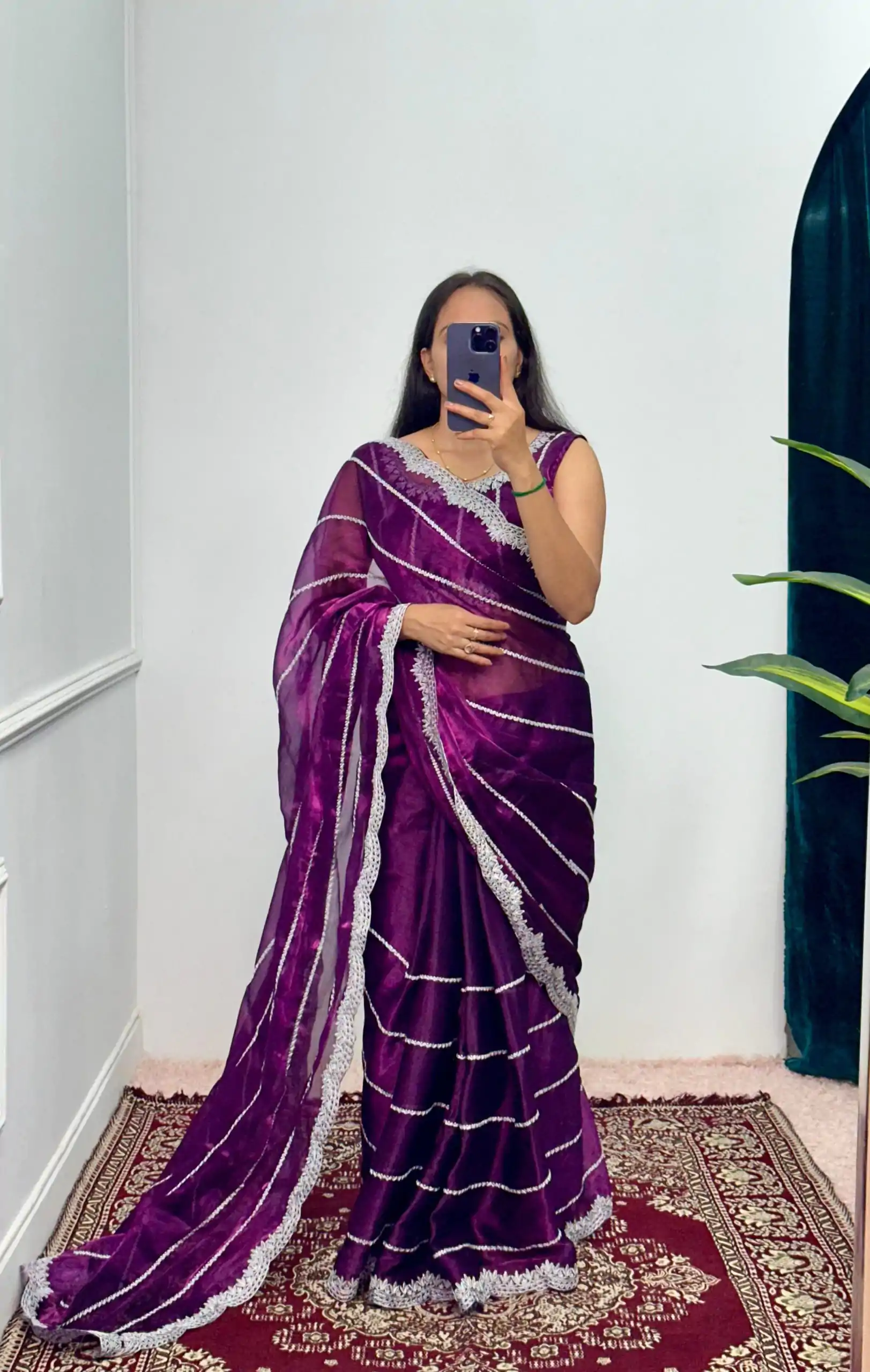 ST 476 Purple Color Burberry Blooming Embroidery Zari Saree Casual, Wedding, Party, Festive, Events Etc. Expected Delivery 4-6 Working Days @1899/- | Bollywood Sarees, Creative Sarees, Designer Sarees, Embroidered Sarees, Ethnic Saree, Party Wear Sarees, Sarees