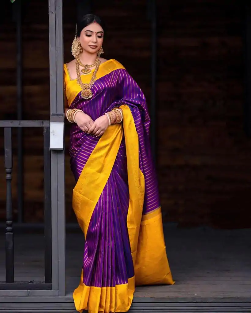 DDF POOJA Rebecca Purple Color Soft Lichi Silk Ordinary Design Rich Pallu Saree Casual, Party Wear, Events, Festivals Expected Delivery 4-6 Working @1499 | Bollywood Sarees, Creative Sarees, Designer Sarees, Embroidered Sarees, Ethnic Saree, Party Wear Sarees, Sarees