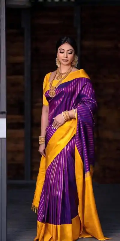 DDF POOJA Rebecca Purple Color Soft Lichi Silk Ordinary Design Rich Pallu Saree Casual, Party Wear, Events, Festivals Expected Delivery 4-6 Working @1499 | Bollywood Sarees, Creative Sarees, Designer Sarees, Embroidered Sarees, Ethnic Saree, Party Wear Sarees, Sarees
