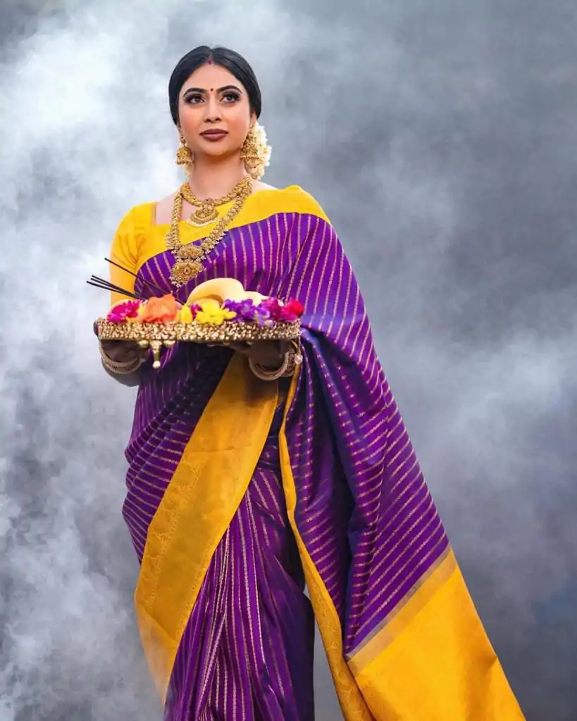 DDF POOJA Rebecca Purple Color Soft Lichi Silk Ordinary Design Rich Pallu Saree Casual, Party Wear, Events, Festivals Expected Delivery 4-6 Working @1499 | Bollywood Sarees, Creative Sarees, Designer Sarees, Embroidered Sarees, Ethnic Saree, Party Wear Sarees, Sarees