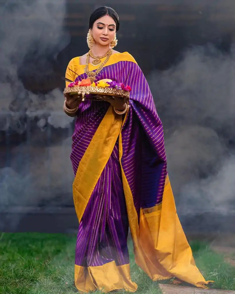 DDF POOJA Rebecca Purple Color Soft Lichi Silk Ordinary Design Rich Pallu Saree Casual, Party Wear, Events, Festivals Expected Delivery 4-6 Working @1499 | Bollywood Sarees, Creative Sarees, Designer Sarees, Embroidered Sarees, Ethnic Saree, Party Wear Sarees, Sarees