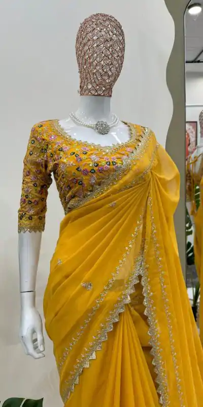 KD 497 Yellow Color Tabby Silk Thread Sequence Salwar Suit Casual, Party, Wedding, Festive, Events Etc. Expected Delivery 4-6 Working Days @2049/- | Casual Suits, Creative suits, Designer Suits, Palazzo Suits, Party Wear Suits, Patiala Suits, Salwar suit, Straight Suits