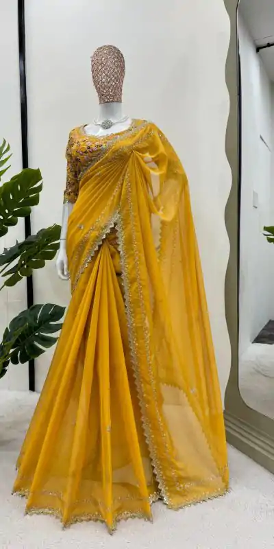 KD 497 Yellow Color Tabby Silk Thread Sequence Salwar Suit Casual, Party, Wedding, Festive, Events Etc. Expected Delivery 4-6 Working Days @2049/- | Casual Suits, Creative suits, Designer Suits, Palazzo Suits, Party Wear Suits, Patiala Suits, Salwar suit, Straight Suits