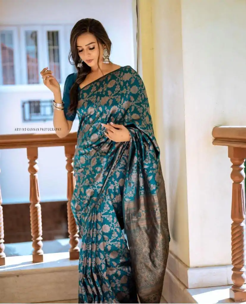 DDF RIYA Blue Color Soft Lichi Silk Ordinary Design Rich Pallu Saree Casual, Party Wear, Events, Festivals Expected Delivery 4-6 Working @1499 | Bollywood Sarees, Creative Sarees, Designer Sarees, Embroidered Sarees, Ethnic Saree, Party Wear Sarees, Sarees