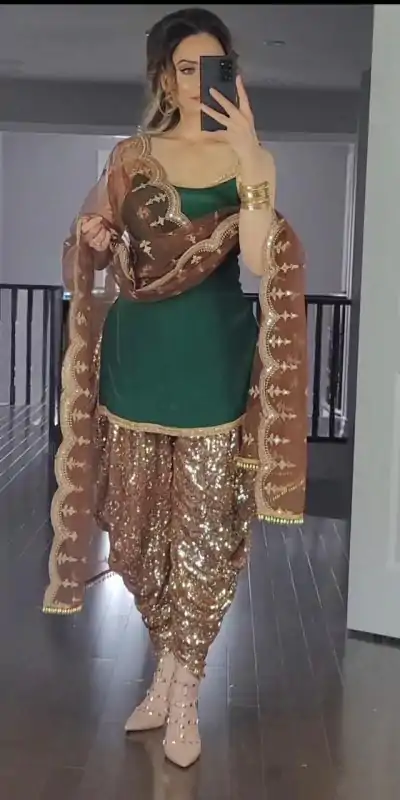 MF 245 Green Color Faux Georgette Embroidery Salwar Suit Wedding, Party, Festive, Events Etc. Expected 4-6 Working Days @2099/- | Casual Suits, Creative suits, Designer Suits, Palazzo Suits, Party Wear Suits, Patiala Suits, Salwar suit, Straight Suits