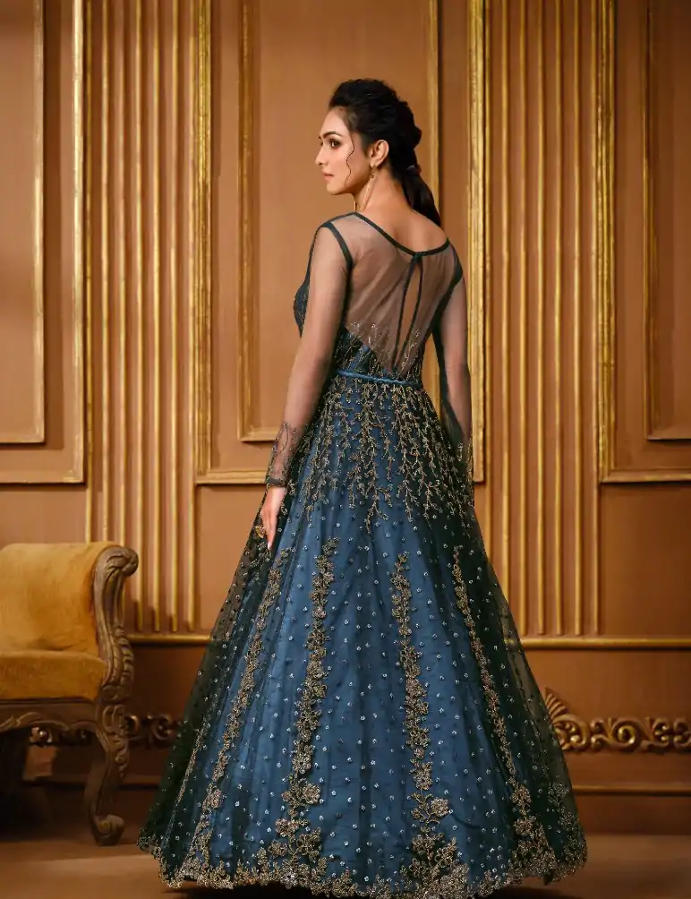 vpulse 4733 Navy Blue Color Vaishnavi Net Embroidery Salwar Suit Wedding, Party, Festive events, Expected Delivery  4-6 Working Days @3249 | Casual Suits, Creative suits, Designer Suits, Palazzo Suits, Party Wear Suits, Patiala Suits, Salwar suit, Straight Suits