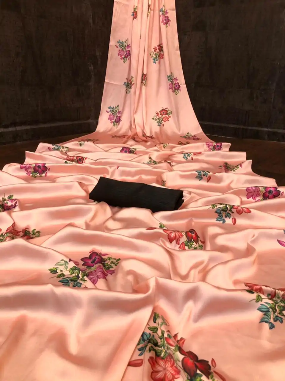 Veechis FLORAL Orange Color Heavy Devsena Soft Silk Beautiful Digital Printed Saree Casual, Party Festive, Events. Expected Delivery 4-6 Working Days @1499 | Bollywood Sarees, Creative Sarees, Designer Sarees, Embroidered Sarees, Modern Digital sarees, Party Wear Sarees, Sarees