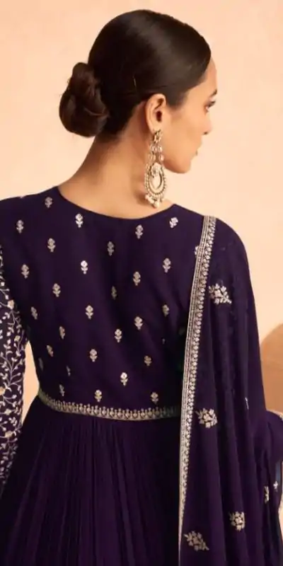 FC ASHIRWAD 9486 Violet Color Faux Georgette Embroidery Anarkali Suit Wedding, Party, Festive Expected Delivery 4-6 Working Days @2499/- | Jump Suits, Casual Suits, Creative suits, Designer Suits, Palazzo Suits, Party Wear Suits, Patiala Suits, Salwar suit, Straight Suits