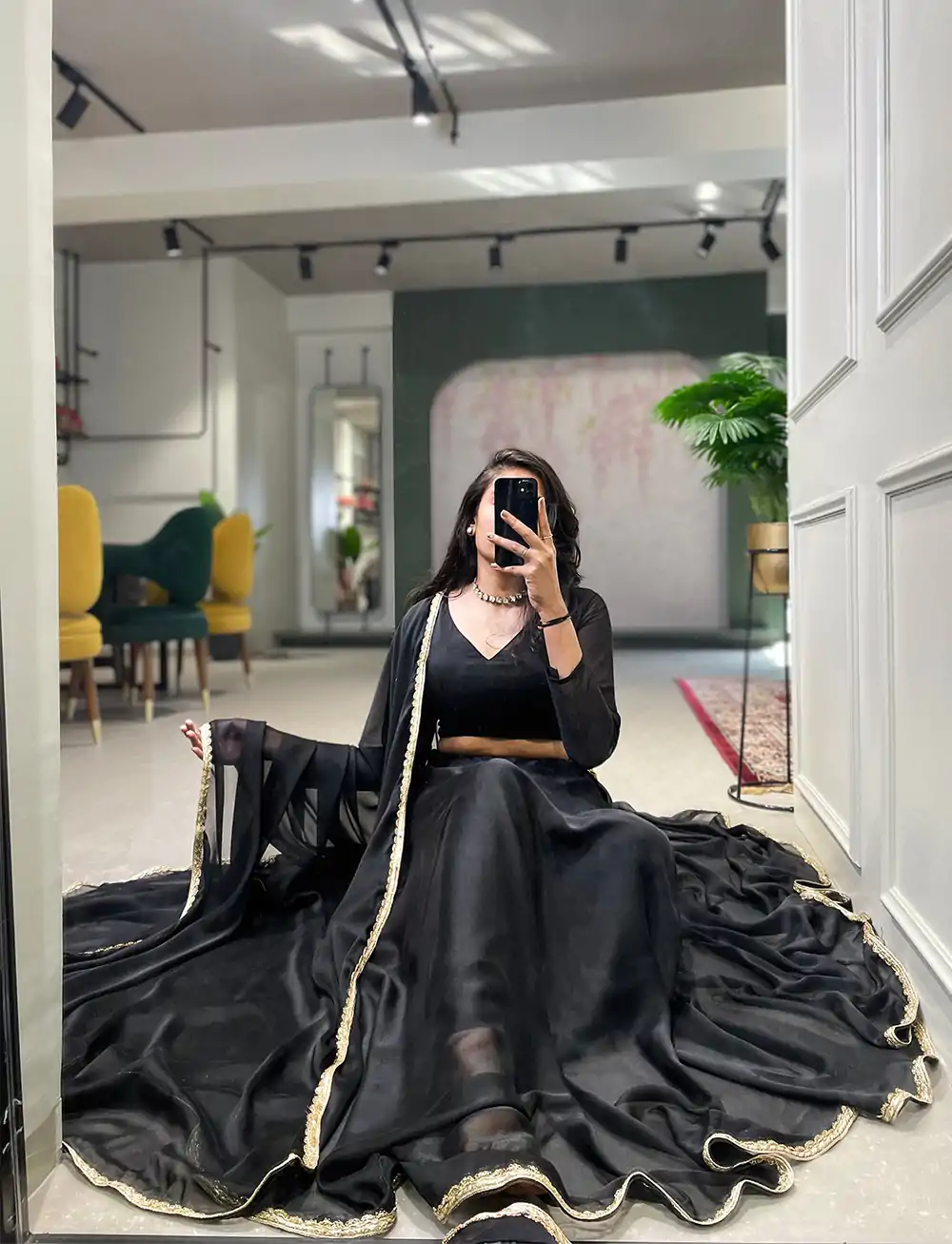 LNB 1227 Black Color Rangoli Silk Plain Lace Border  Lehenga Choli Traditional Wear, Festive, Party, Wedding, Events Expected 4-6 Working Days @1799/- | Creative Lehenga, Designer Lehenga, Embroidered Lehenga, Lehenga, Party Wear Lehenga