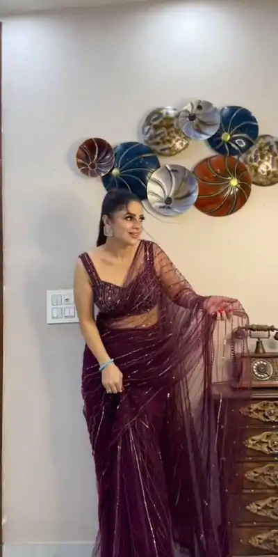 RTC 6472 Purple Color Georgette Thread Butterfly Soft Net Saree Wedding, Party, Festive, Events Etc. Expected Delivery 4-6 Working Days @1949/ | Bollywood Sarees, Creative Sarees, Designer Sarees, Embroidered Sarees, Ethnic Saree, Party Wear Sarees, Sarees, Straight Suits