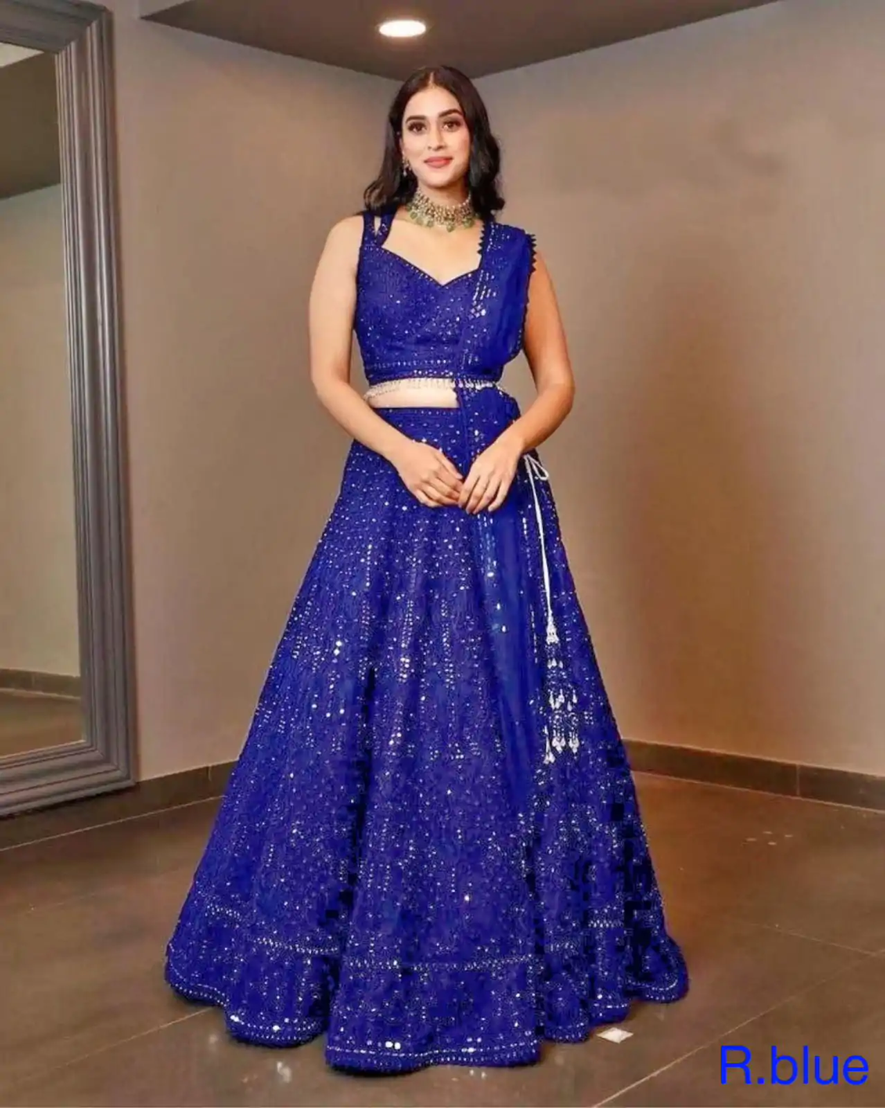 RC 215 Blue  Color Heavy Georgette Embroidery Sequins Lehenga Choli Casual, Party Wedding, Festive, Events Etc. Delivery  4-6 Working Days 1999/- | Creative Lehenga, Designer Lehenga, Embroidered Lehenga, Lehenga, Party Wear Lehenga
