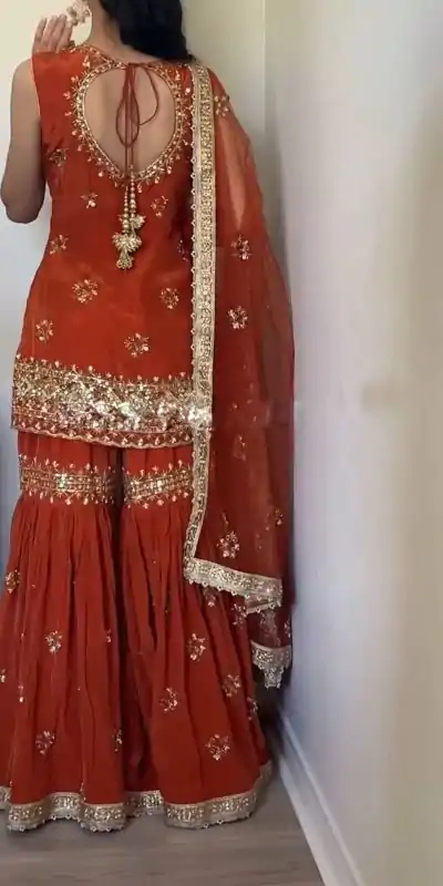 SRK 5183 Brown Color Georgette Embroidery Sequence Salwar Suit Wedding, Party, Festive, Events Expected Delivery 4-6 Working Days @ 2099/- | Jump Suits, Casual Suits, Creative suits, Designer Suits, Palazzo Suits, Party Wear Suits, Patiala Suits, Salwar suit, Straight Suits