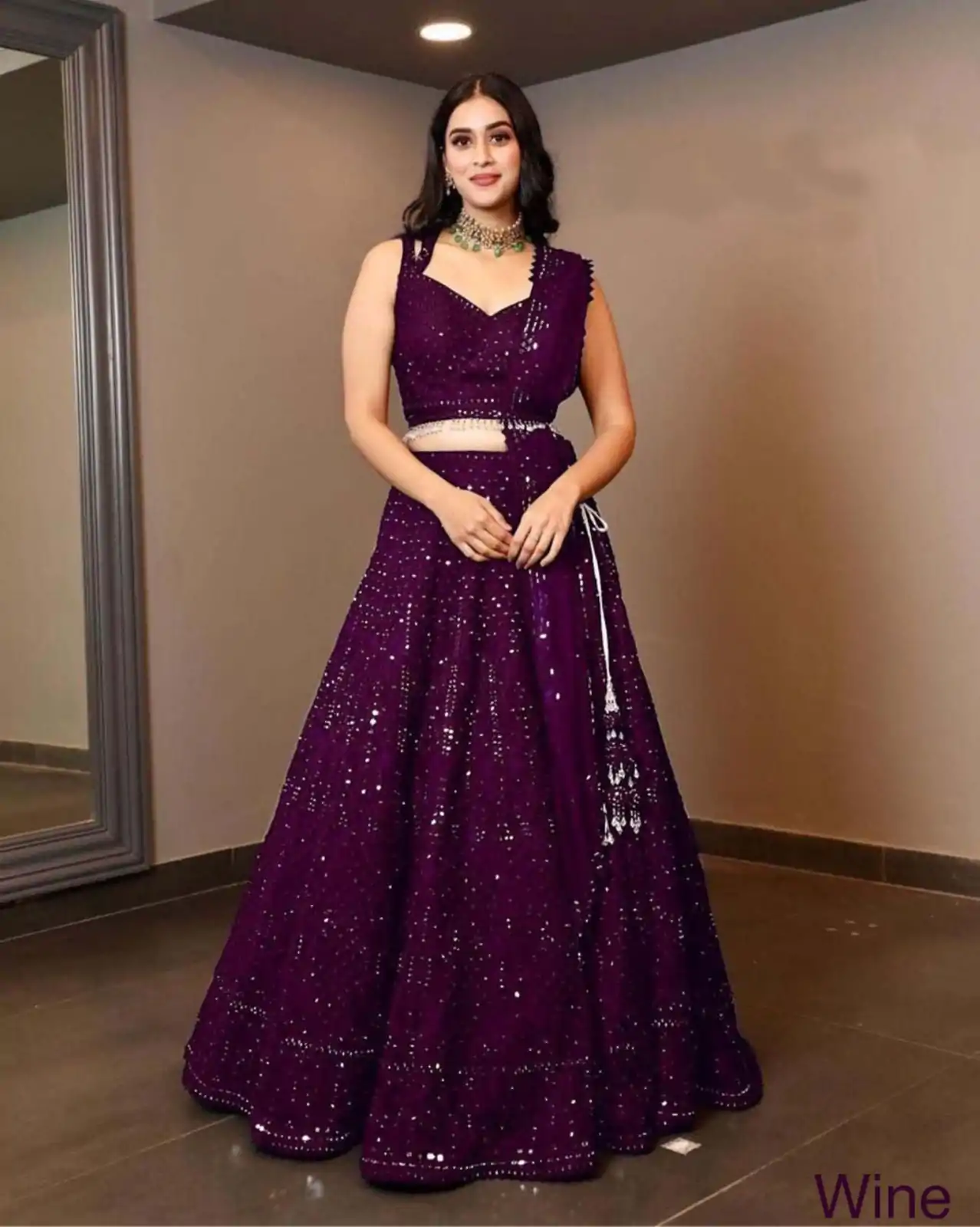 RC 215 Purple Color Heavy Georgette Embroidery Sequins Lehenga Choli Casual, Party Wedding, Festive, Events Etc. Delivery  4-6 Working Days 1999/- | Creative Lehenga, Designer Lehenga, Embroidered Lehenga, Lehenga, Party Wear Lehenga