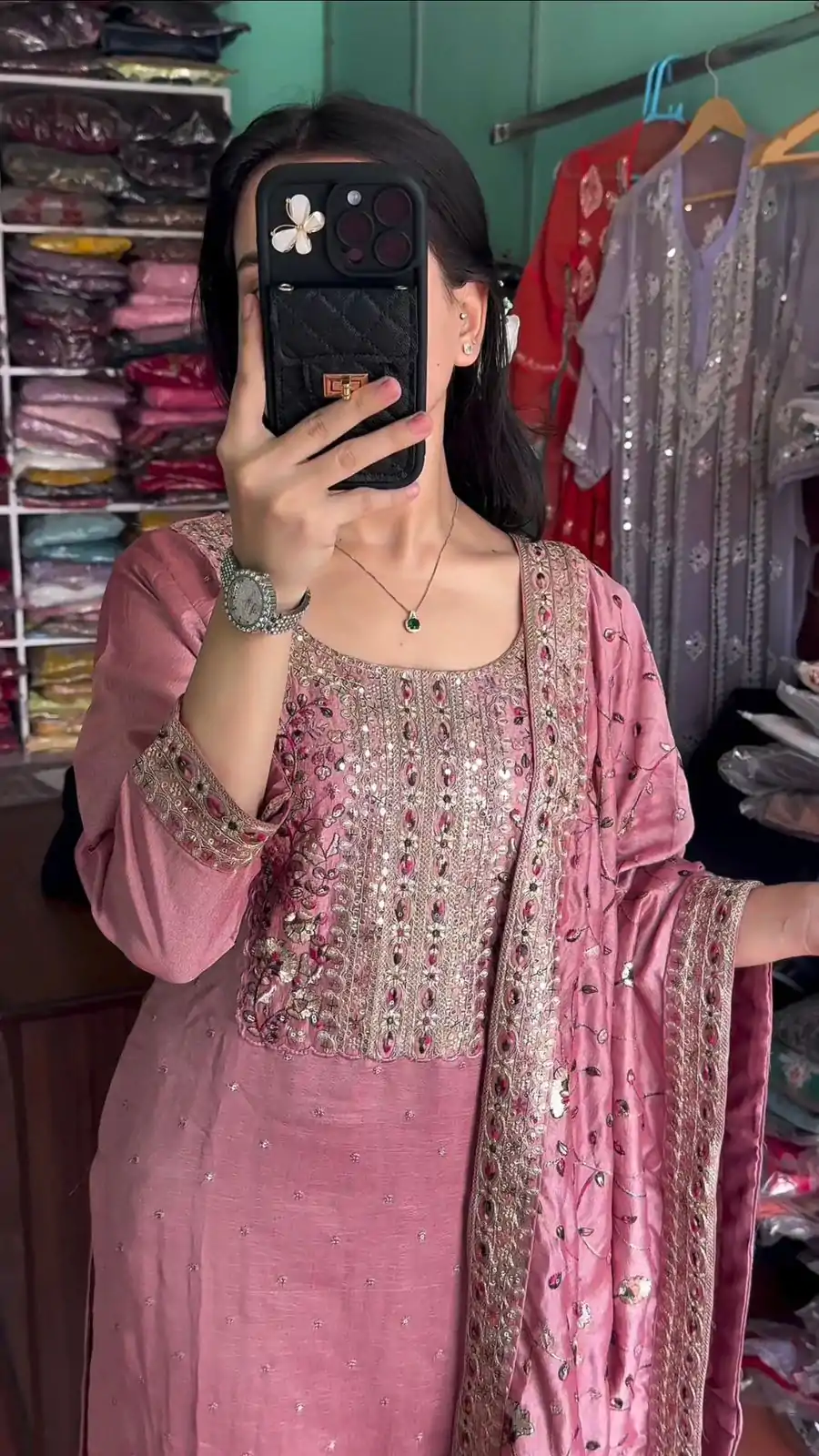 AD 163 Pink Color Chinon Silk Embroidery Work Sharara Suit Casual, Wedding, Party, Festive, Events Etc. Expected Delivery 4-6 Working Days @2249/- | Jump Suits, Casual Suits, Creative suits, Designer Suits, Palazzo Suits, Party Wear Suits, Patiala Suits, Salwar suit, Straight Suits