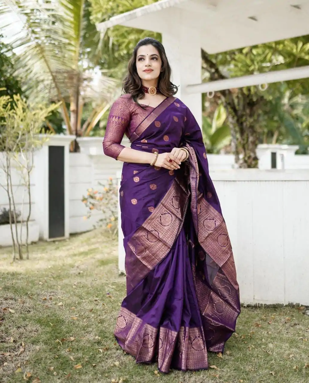 ES 8163 Royal Blue Color Soft Lichi Silk Butti Work Saree Casual, Wedding, Party, Festive, Events Etc. Expected Delivery 4-6 Working Days @1399/- | Bollywood Sarees, Creative Sarees, Designer Sarees, Embroidered Sarees, Ethnic Saree, Modern Digital sarees, Party Wear Sarees, Sarees