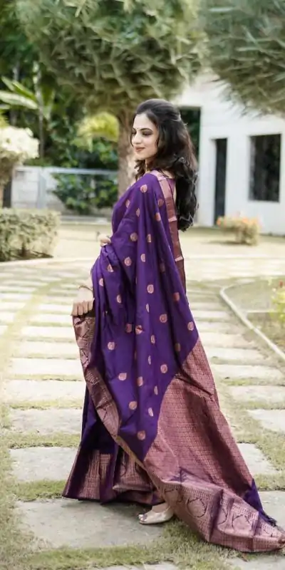 ES 8163 Royal Blue Color Soft Lichi Silk Butti Work Saree Casual, Wedding, Party, Festive, Events Etc. Expected Delivery 4-6 Working Days @1399/- | Bollywood Sarees, Creative Sarees, Designer Sarees, Embroidered Sarees, Ethnic Saree, Modern Digital sarees, Party Wear Sarees, Sarees