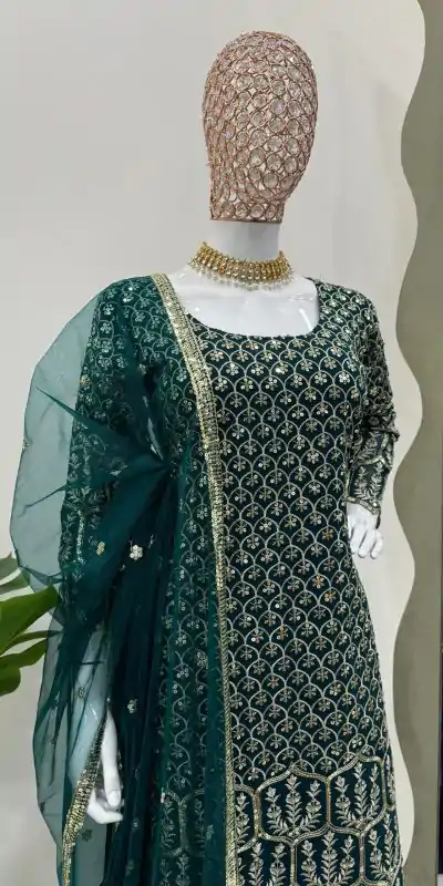 KD 1466 Pink Color Georgette Sequence Thread Work Salwar Suit Casual, Party, Festive, Events Wedding Etc. Expected Delivery 4-6 Working Days @2349/- | Casual Suits, Creative suits, Designer Suits, Palazzo Suits, Party Wear Suits, Salwar suit, Straight Suits