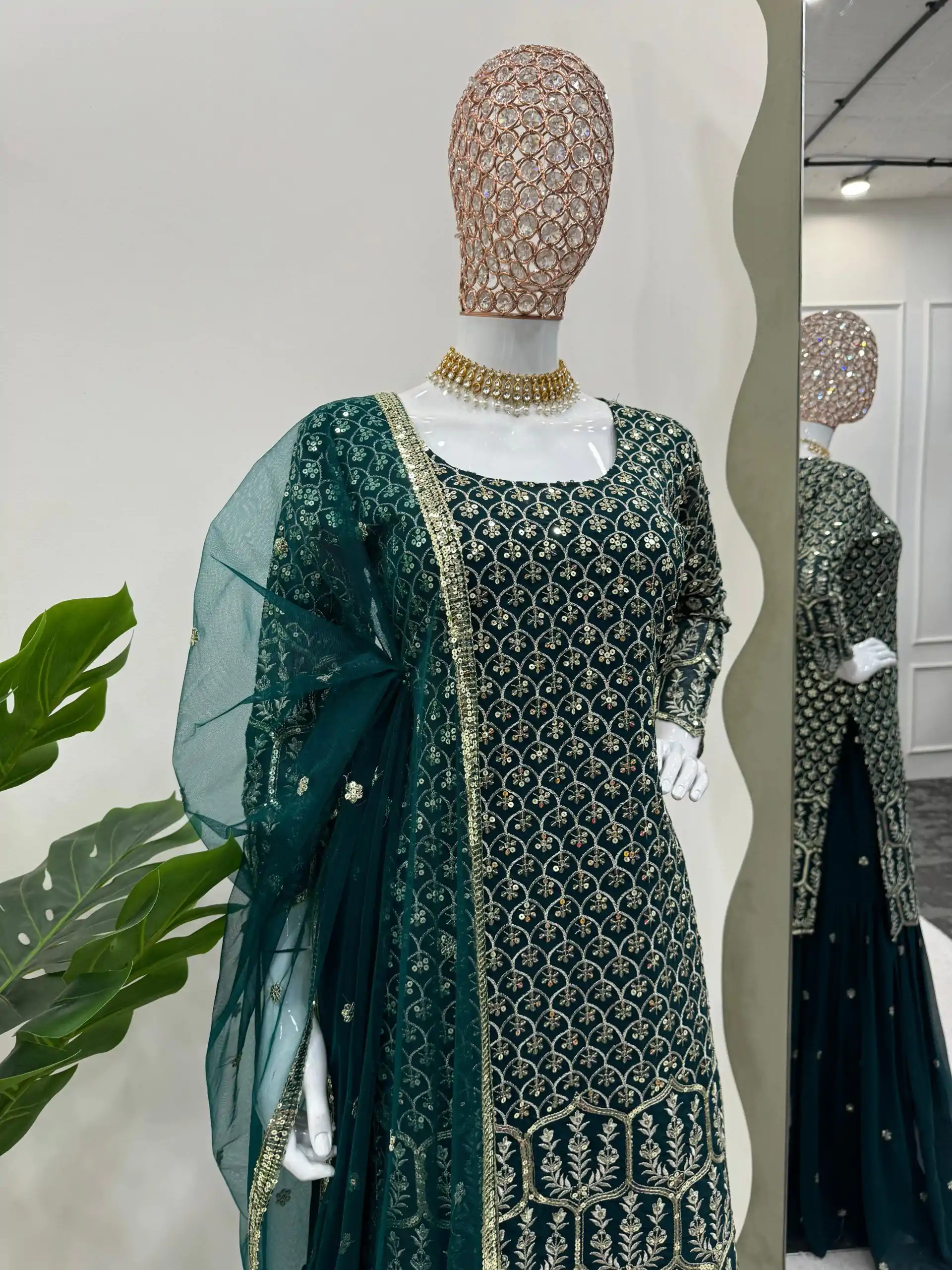 KD 1466 Pink Color Georgette Sequence Thread Work Salwar Suit Casual, Party, Festive, Events Wedding Etc. Expected Delivery 4-6 Working Days @2349/- | Casual Suits, Creative suits, Designer Suits, Palazzo Suits, Party Wear Suits, Salwar suit, Straight Suits