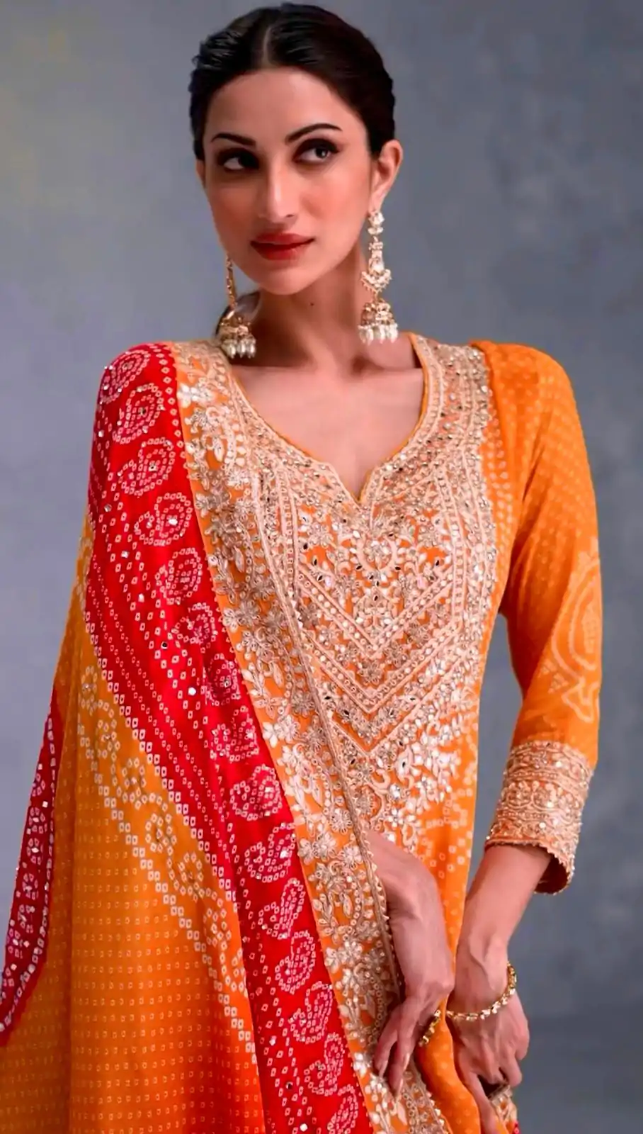 ZF 386 Yellow Color Chinnon Digital Printed Sequence Salwar Suit Casual, Wedding, Party, Events Etc. Expected Delivery 4-6 Working Days 2399/- | Jump Suits, Casual Suits, Creative suits, Designer Suits, Palazzo Suits, Party Wear Suits, Patiala Suits, Salwar suit, Straight Suits