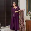 SRK 5181 Purple Color Pure Chinnon Silk Embroidery Sequence Salwar Suit Wedding, Party, Festive, Events Expected Delivery 4-6 Working Days @ 1899/- | Jump Suits, Casual Suits, Creative suits, Designer Suits, Palazzo Suits, Party Wear Suits, Patiala Suits, Salwar suit, Straight Suits