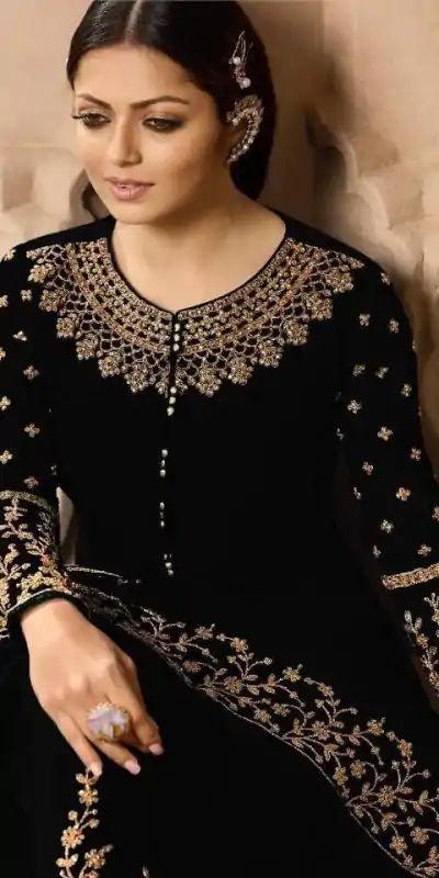 FC LT Nitya 3803 Black Color Georgette Cording Anarkali Suit Wedding, Party, Festive Expected Delivery 4-6 Working Days @1899/- | Anarkali Suits, Bollywood Anarkali, Creative-Anarkali, Designer Anarkali, Embroidered Anarkali, Party Wear Anarkali