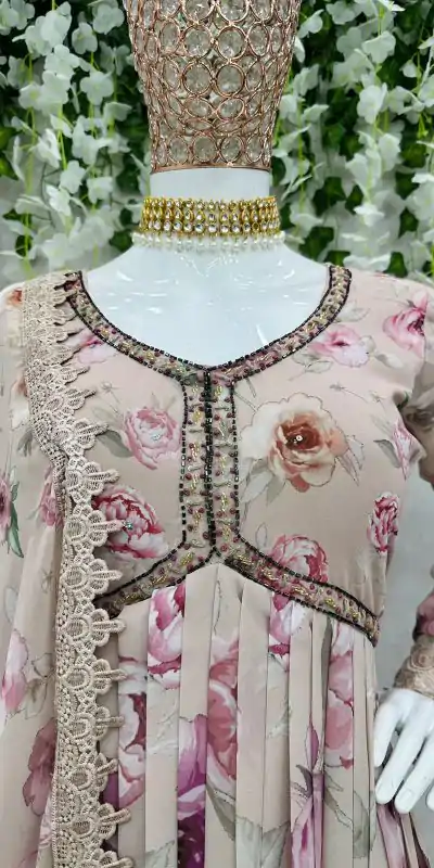 KD 1342 Light Grey Color Georgette Digital Printed Salwar Suit Casual, Party, Festive, Events Wedding Etc. Expected Delivery 4-6 Working Days @2049/- | Casual Suits, Creative suits, Designer Suits, Palazzo Suits, Party Wear Suits, Salwar suit, Straight Suits