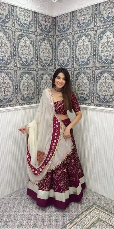LG 613 Maroon Color Rayon Printed Silk Work Lehenga Choli Festive Party Wedding, Events etc. Delivery 4-6 Working Days @1999/- | Creative Lehenga, Designer Lehenga, Embroidered Lehenga, Lehenga, Party Wear Lehenga