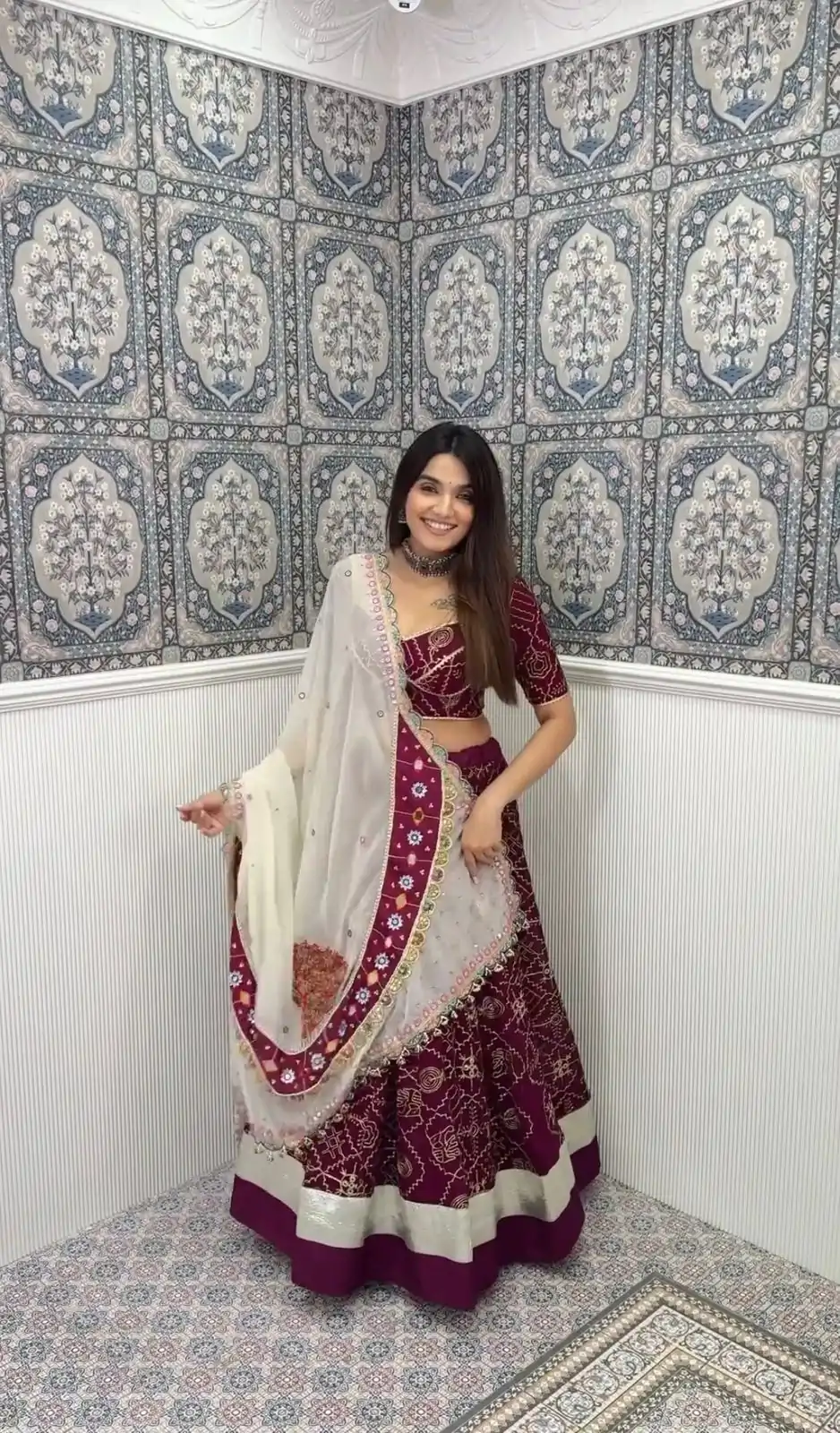 LG 613 Maroon Color Rayon Printed Silk Work Lehenga Choli Festive Party Wedding, Events etc. Delivery 4-6 Working Days @1999/- | Creative Lehenga, Designer Lehenga, Embroidered Lehenga, Lehenga, Party Wear Lehenga