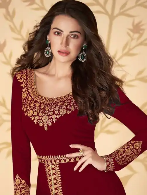 FC ASHIRWAD 7216 Red Color Georgette Embroidery Sharara Suit Wedding, Party, Festive Expected Delivery 4-6 Working Days @2299/- | Jump Suits, Casual Suits, Creative suits, Designer Suits, Palazzo Suits, Party Wear Suits, Patiala Suits, Salwar suit, Straight Suits