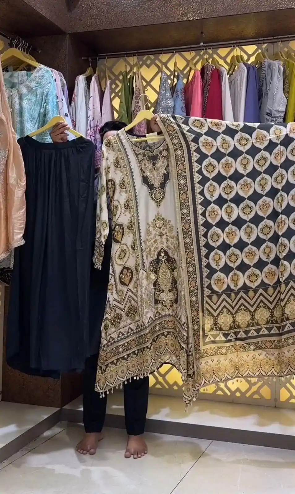 AD 166 Black Color Chinon Silk Digital Printed Work Sharara Suit Casual, Wedding, Party, Festive, Events Etc. Expected Delivery 4-6 Working Days @1949/- | Jump Suits, Casual Suits, Creative suits, Designer Suits, Palazzo Suits, Party Wear Suits, Patiala Suits, Salwar suit, Straight Suits