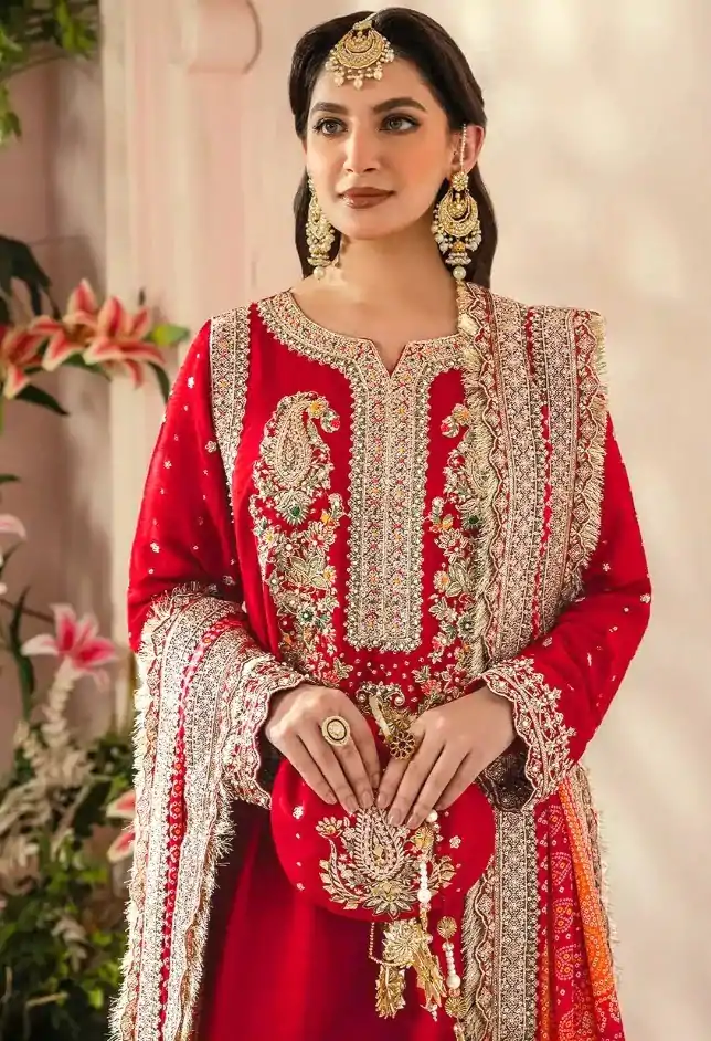 FC MARIA-A 1074 Red Color Georgette Embroidery Work Salwar Suit Wedding, Party, Festive events, Expected Delivery  4-6 Working Days @2149 | Casual Suits, Creative suits, Designer Suits, Palazzo Suits, Party Wear Suits, Patiala Suits, Salwar suit, Straight Suits